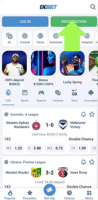 1xBet Registration App step 2