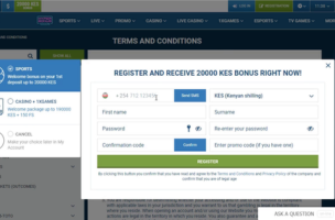 1xBet Promo Code step 3