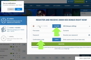 1xBet Registration step 3