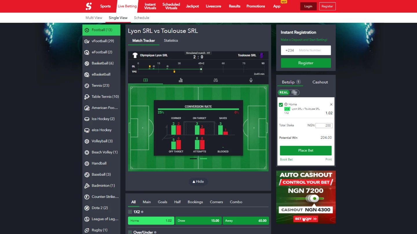 How to Place a Bet on SportyBet