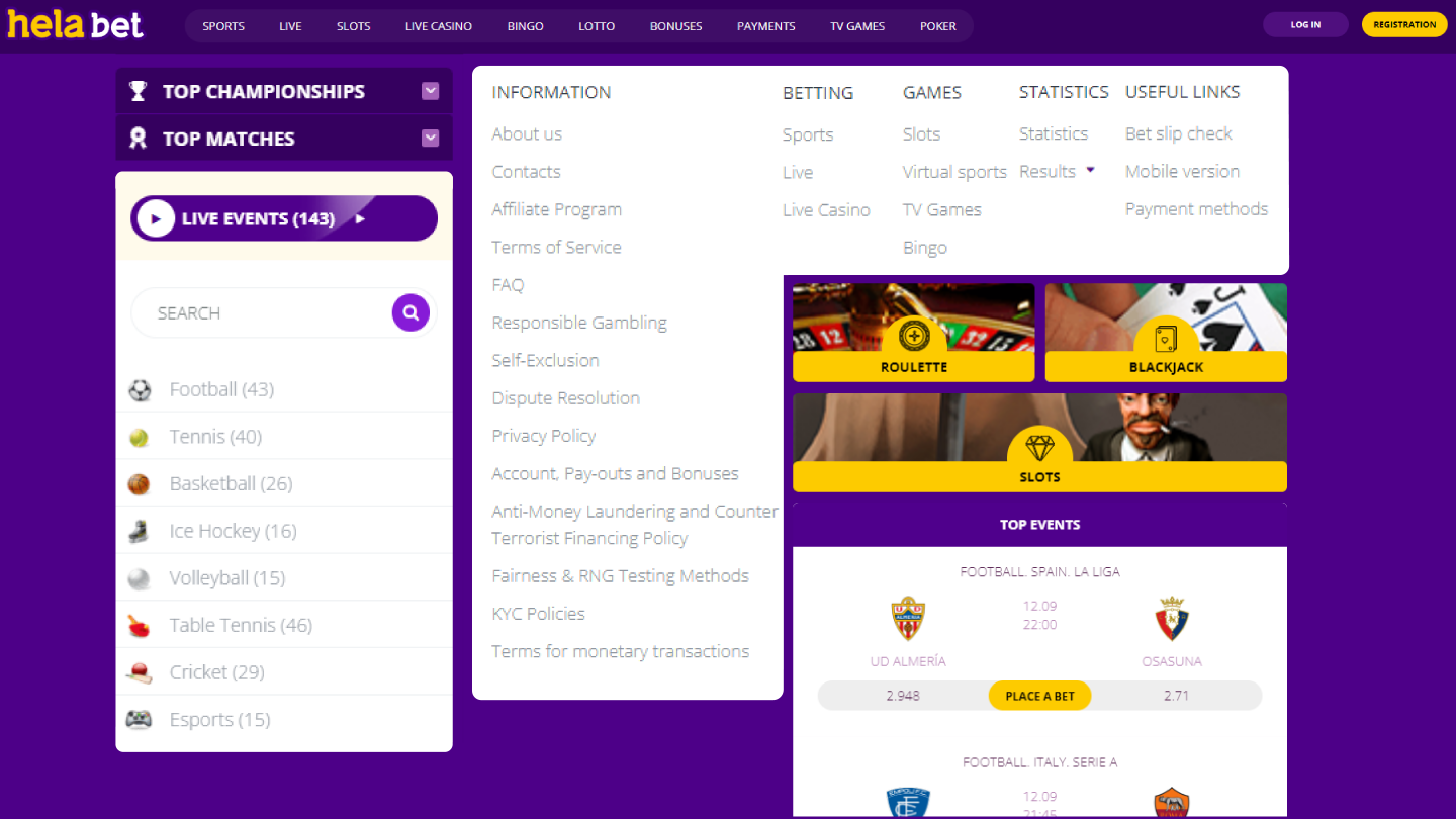 The Different Types of Games Available on HelaBet