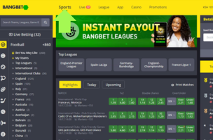 BangBet How to Place a Single Bet: Beginners Guide step 1