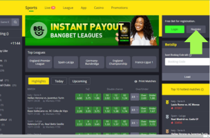 Bangbet Registration step 2