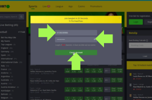 Bangbet Registration step 3