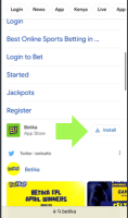 Betika Download iOS App step 2