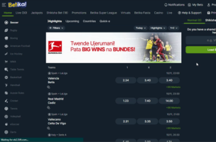 Betika How to Bet step 1