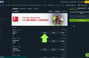 Betika How to Bet step 2