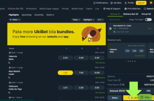 Betika How to Bet step 4