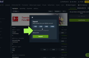 Betika Deposit step 2