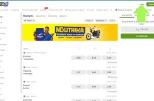 Betika Recover Your Password step 1