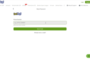 Betika Recover Your Password step 3