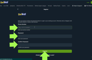 Betika Registration step 3