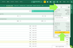 Betwinner How to Bet step 3