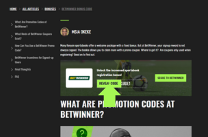 Betwinner Promo Code step 1