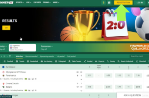 Betwinner Registration step 1