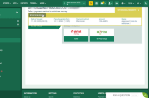 Betwinner How to Withdraw via M-Pesa step 4