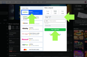 CyberBet Deposit Guide M-Pesa step 3