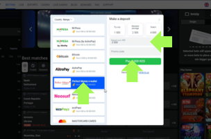 CyberBet Deposit Guide Perfect Money step 3