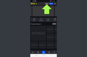 CyberBet Withdraw Guide CyberBet Mobile App step 2