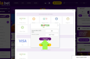 HelaBet Deposit step 3