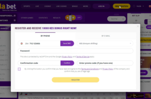 Helabet Kenya Promo Code step 3