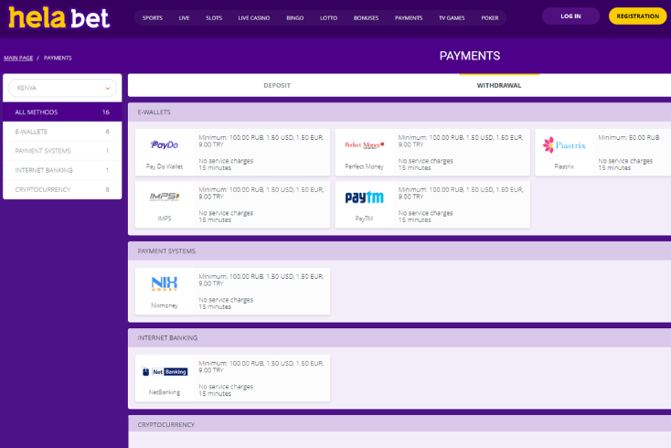 How to Withdraw Money from the HelaBet Account