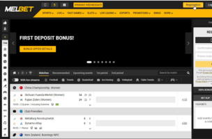 Melbet Registration step 1