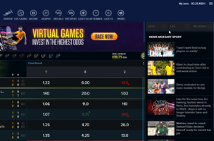 MozzartBet Withdrawal step 1