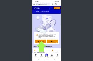 Install the Paripesa Mobile App for Android step 2