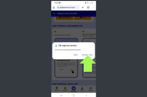 Install the Paripesa Mobile App for Android step 3