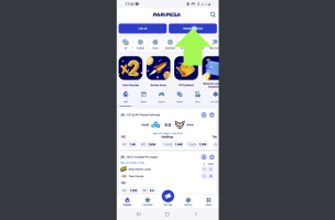 Registration Process In the Paripesa App step 1