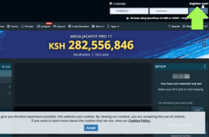 SportPesa Registration step 1