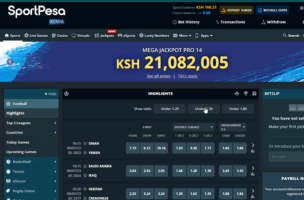 SportPesa Withdrawal step 1