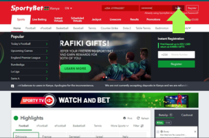 Sportybet Withdrawal step 2