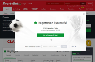 Sportybet Registration Web step 4