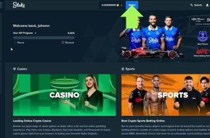 Guide on Funding Stake Account On the Website step 1